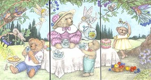 Flying Rabbit Tea Party for Janet Dolores Davis Installment 3 Postcards - Picture 1 of 7
