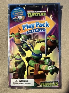 2013 Teenage Mutant Ninja Turtles Play Pack Grab & Go Viacom  - Picture 1 of 2