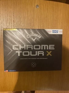 Callaway Golf Chrome Tour X Triple Track WHITE Golf Balls (1) Dozen, 12 Balls - Picture 1 of 3