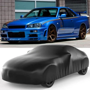 Cubierta de coche elástica satinada impermeable a prueba de polvo para Nissan GTR R33 R34 R35 - Imagen 1 de 8