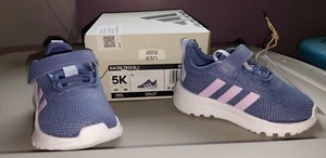 Adidas Racer TR23 EL I Toddler Girls Purple Sneakers Size 5 - Picture 1 of 8