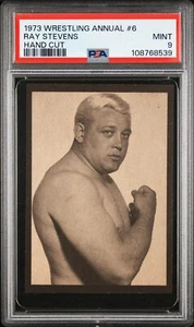 1973 Wrestling Annual #6 Ray Stevens Hand Cut PSA 9 MINT Wrestling Card - Picture 1 of 2
