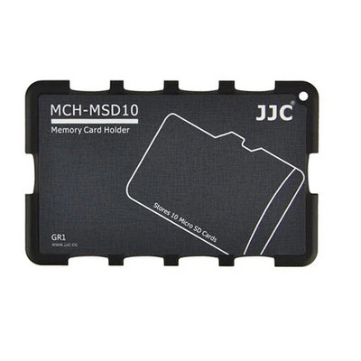 Memory Card Holders fits 10 Micro SD Cards JJC MCH-MSD10GR card case cleaning kt - Image 1 of 4