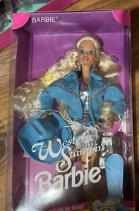 Barbie Western Stampin' Barbie Doll Deluxe Play Set RARE Doll 1993 Mattel 10927 - Picture 1 of 11