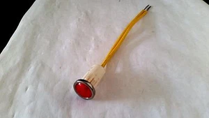 LINROSE IDI 1090D1 GLÜHLAMPENANZEIGE ROT 12 V 80 MA KABEL 5 STÜCK - Bild 1 von 2