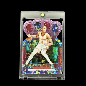 Kobe Bufkin RC Pink Crystal #7/75 Parallel 2023-24 NBA Crown Royal Rookie SP #14 - Picture 1 of 3