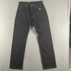 Vintage Levis 501 Jeans Mens 33x36 Black South Africa Nice Fade 100% Cotton - Picture 1 of 14