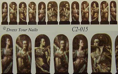 DRESS YOUR NAILS WATER DECALS Wasseraufkleber - Dameninstrumente sexy Nagelfolie Aufkleber Transfer - C2-015