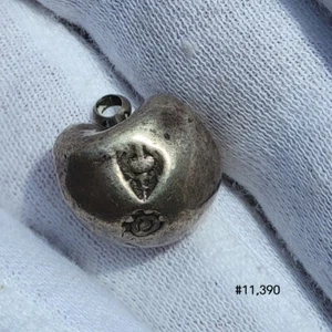 Thai Silver Bullet Money Thailand 1 Baht Rama IV Siam photduang PENDANT MOUNT - Picture 1 of 16