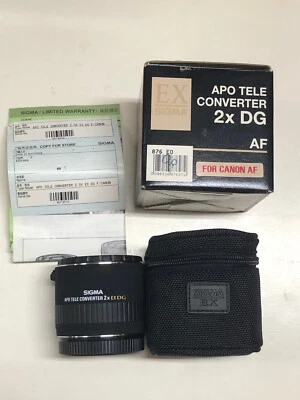 Teleconvertidor Sigma APO 2x EX DG para lentes de montaje Canon (NUEVO) Foto 1 de 3
