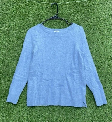 LL Bean Cashmere Sweater Womens Medium Periwinkle Lilac Purple Grandma Preppy - Image 1 of 4