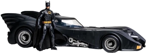 McFarlane DC Multiverse Batman & Batmobile Gold Label 2pk Amazon EXCLUS PREORDER Cover