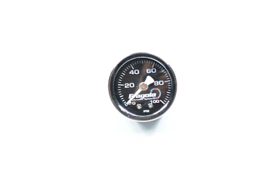 FRA-900019 Fragola 0-100 PSI Fuel Pressure Gauge 1/8 Male NPT Threads Black Face - Image 1 of 4