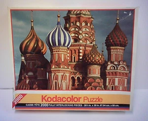 KODACOLOR ST. BASIL'S CATHEDRAL 2000 PIECE PUZZLE 1994 NIB - Picture 1 of 3