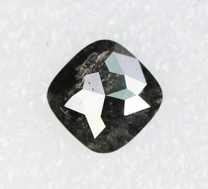 1.15 CT 7.00 MM Cushion Shape Salt And Pepper Natural Fancy Loose Diamond - Picture 1 of 12