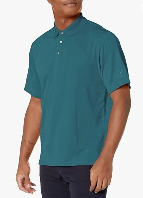 PGA Tour Men's Airflux Golf Polo Shirt Short Sleeve Green Size S