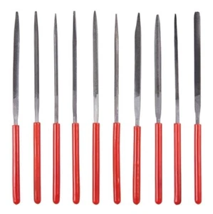 10Pcs Needle File Set Preision Carbon Micro file Craft For Metalwork Soft Grip - Picture 1 of 7
