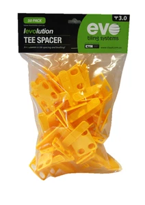 Levolution Tee Spacer - 3mm - 50 Pack - Tile Spacer - tilers tiling tools - Picture 1 of 1