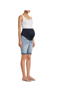 Time And Tru Damen-Umstandsbermuda Shorts neu mit Etikett Übergröße XL 16-18 - Bild 1 von 5