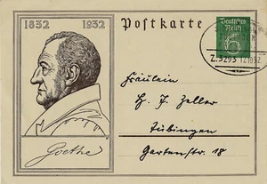 DR Bahnpost Sigmaringen-Tübingen ZUG 3293 am 12. 10. 1932 - Bild 1 von 2