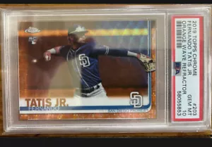 2019 Topps Chrome Fernando Tatis Jr Orange Wave Refractor #15/25 PSA 10 Gem Mint - Picture 1 of 2