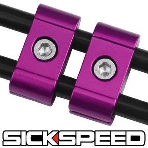 2 PINK ENGINE SPARK PLUG WIRE SEPARATOR DIVIDER CLAMP FOR MOTORCYCLE BIKE M2 - Bild 1 von 1