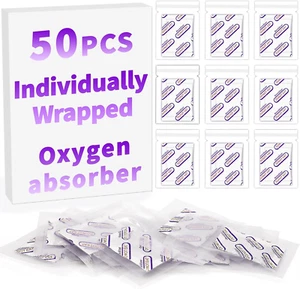 Einzeln verpackt - Sauerstoffabsorber für Lebensmittellagerung 25000CC (50er Pack, 5... - Bild 1 von 1