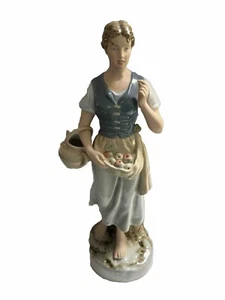Large 21” Royal Dux Farmers Girl Porcelain Figurine - Picture 1 of 13