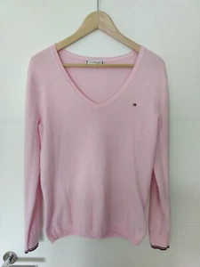 🩷Tommy Hilfiger Damen Pullover V-Ausschnitt Gr.M TOP Zustand✅ - Bild 1 von 5