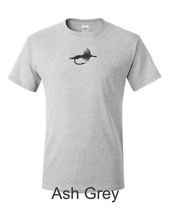 Fly fishing Dry Fly Drawing Printed on Men's Shirt.  FREE SHIPPING !!!  - Picture 1 of 9