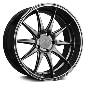 18x9 +35 XXR 527D 5x114.3 Chromium Black Wheels (Set of 4) - Picture 1 of 2