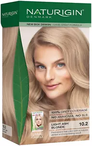 Permanent Hair Dye, 10.2 Light Ash Blonde, Ammonia and Paraben Free, up to 100%  - Picture 1 of 12