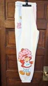Women's Strawberry Shortcake Winter White Jogger Graphic Sweatpants 2XL - Picture 1 of 16