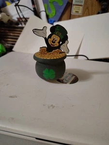 Topper antenna Disney folletto natalizio Topolino di San Patrizio e vaso d'oro raro - Foto 1 di 3