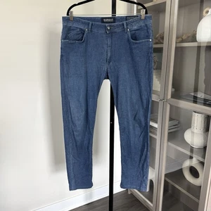 Barmas Dean Indigo Blue Lightweight Cotton Denim Straight Leg Jeans 36 Italy - Bild 1 von 6
