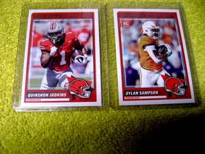 2025 Score Quinshon Judkins RC & DYLAN SAMPSON RC MINT Cleveland Browns - Picture 1 of 3