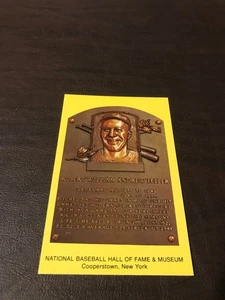 UNPOSTED POSTCARD - NATIONAL BASEBALL HALL OF FAME -ROBERT WILLIAM ANDREW FELLER - Picture 1 of 2