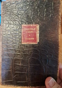 Christmas Tales by Charles Dickens 1932 | Vintage Leather-Bound - Picture 1 of 4