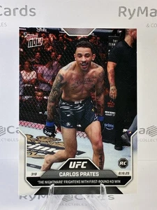 *IN HAND* Carlos Prates 2025 Topps NOW UFC #26 First Round KO Win - Picture 1 of 2