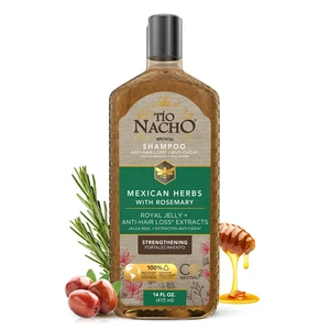 Mexican Herbs Shampoo, Strengthening Hair Care with Royal Jelly, Ginseng, Wheat  - Picture 1 of 12