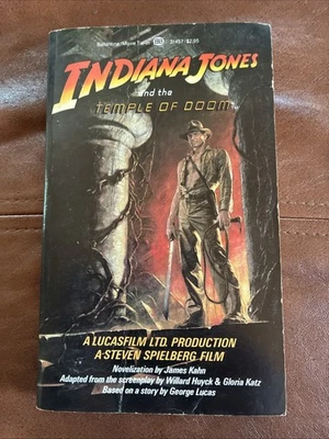 1984 Lucasfilm Ltd. Indiana Jones Temple Of Doom Paperback Book - Image 1 of 2