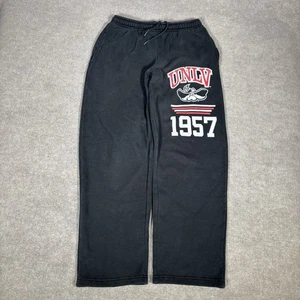 Vintage UNLV Rebels Sweatpants Mens S Black Fleece Straight Leg Faded Distressed - Picture 1 of 10