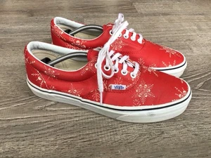 Scarpe VANS Van Doren classiche rosso teschio fiocco di neve taglia uomo 7,5 donna 9 scarpe - Foto 1 di 12