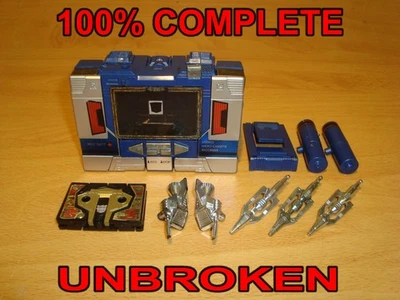 100% Complete TRANSFORMERS G1 SOUNDWAVE/BUZZSAW Figure VINTAGE Original HASBRO - Image 1 of 4