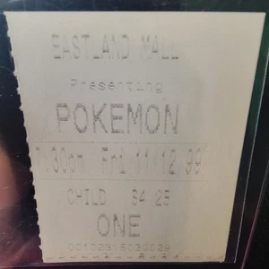 1999 Pokemon Movie Stub Vintage Friday Showing Eastland Mall Freitag 11.12.99 - Bild 1 von 8