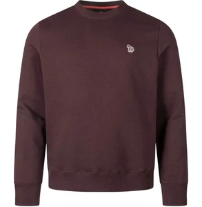 Sudadera Paul Smith Algodón Orgánico Cuello Redondo Cebra Insignia Logo en Granate - Imagen 1 de 6