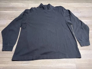 L.L.Bean Rollkragenshirt Gr.XL schwarz 100% Baumwolle minimalistisch Preppy Workwear - Bild 1 von 5