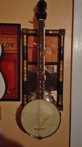 Vintage Baystate 5 string banjo. Nice birdseye maple neck. Setup ready to  play! - Picture 1 of 13