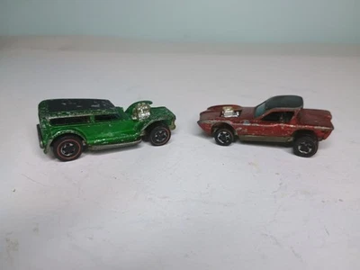Hot Wheels Red Lines 1969 "The Demon" y 1967 "python" Foto 1 de 4