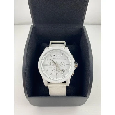 Reloj Pulsera Armani Exchange AX1325 Cronógrafo - 44mm Negro Silicona, ¡Funciona! Foto 1 de 4